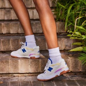 New Balance 550 Sea Salt Marine Blue